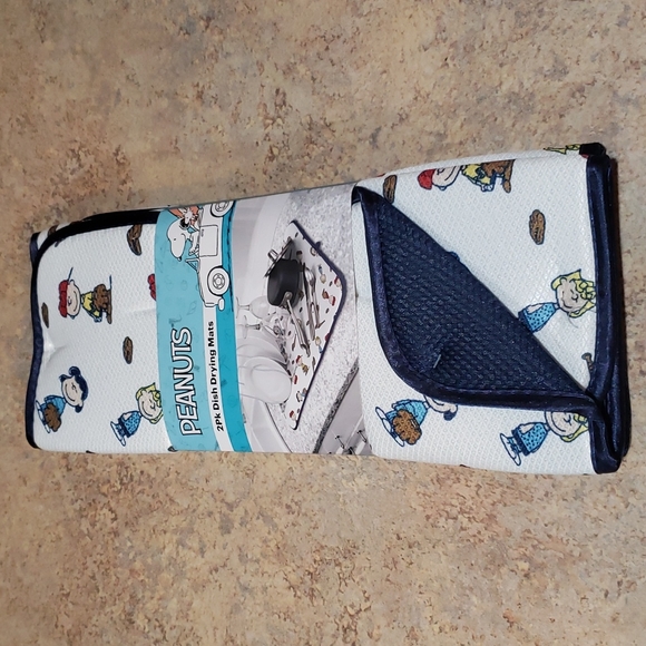 Peanuts Baseball themed 2 pk dish drying mats NWT - Picture 1 of 6